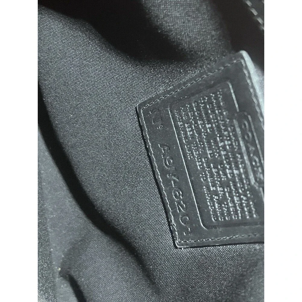 Coach Black Tote Shoulder Bag with Logo Tag